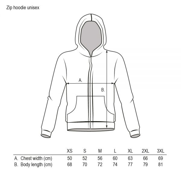 Zip hoodie (unisex style) – Sakostore